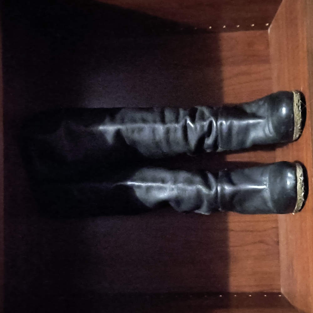 VTG 2000s Women's Black Genuine Leather Boots